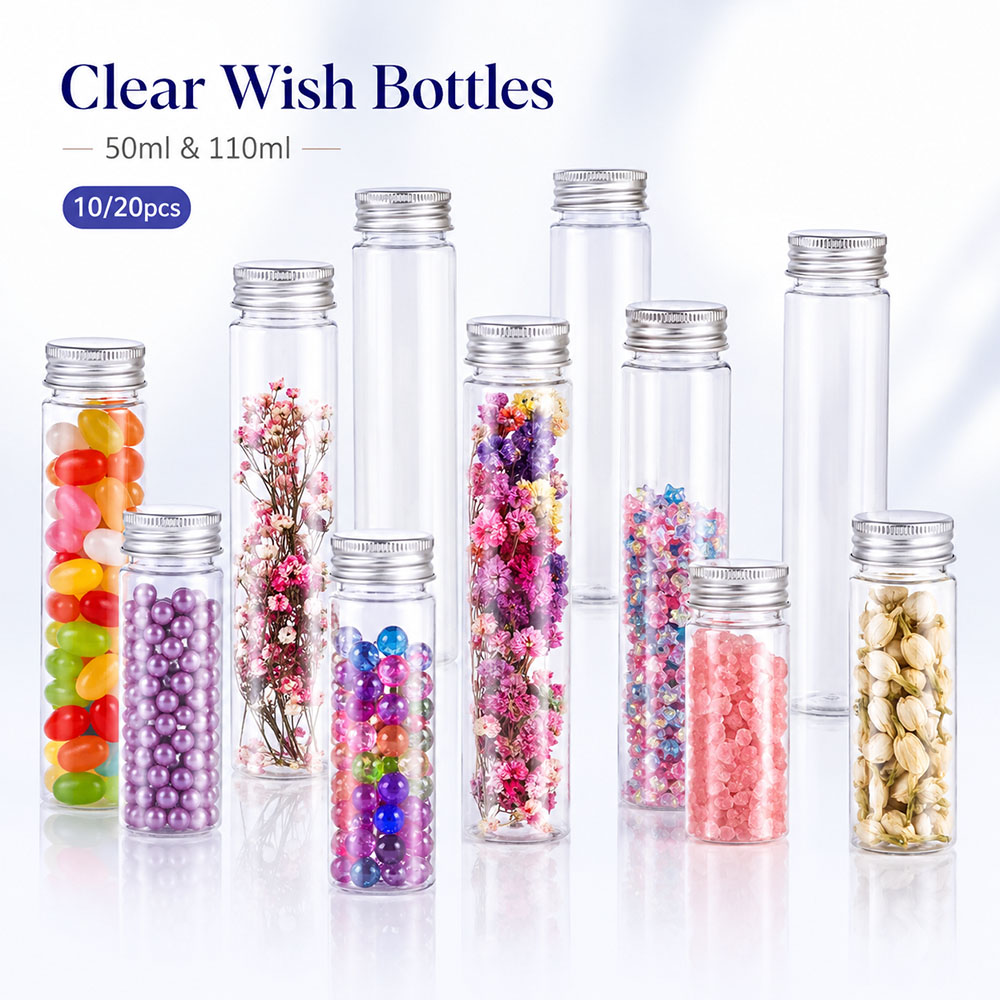 Wedding Souvenir - 20pcs 50ml/100ml 투명 플랫 튜브 알루미늄