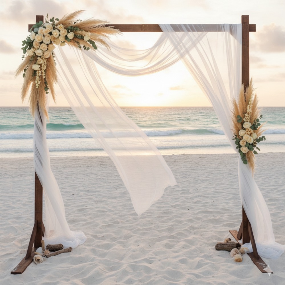 Wedding Support - 숲 테마 나무 웨딩 아치형 가제보