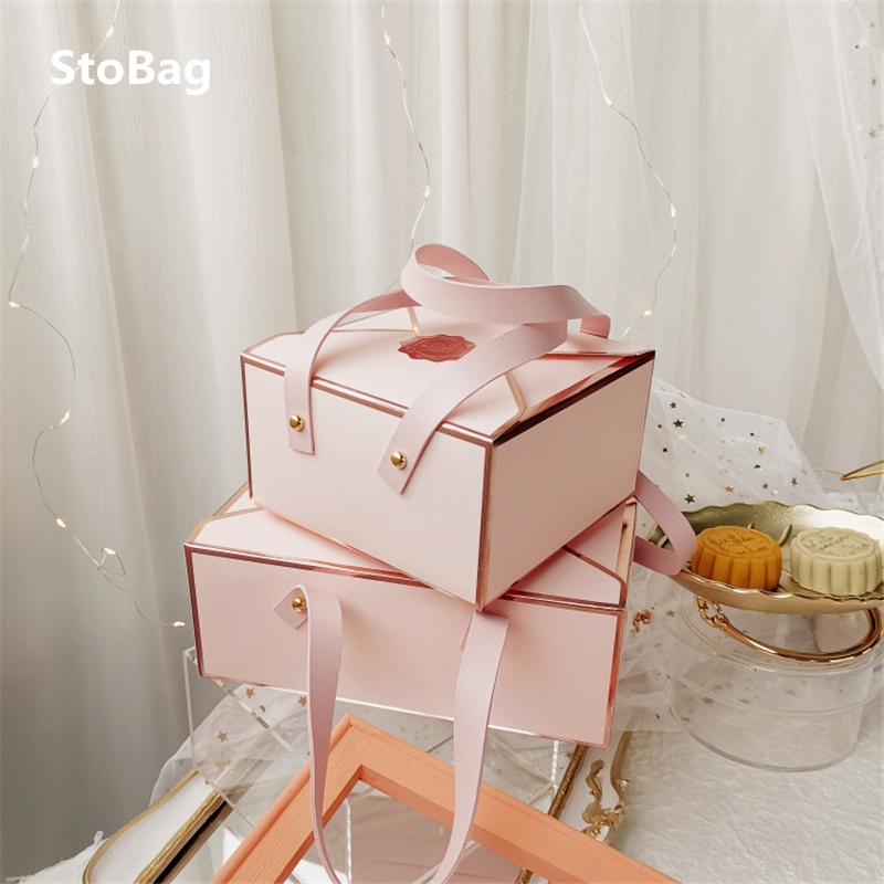 Wedding Supply List - StoBag 봉투 스타일 핑크 선물 포장