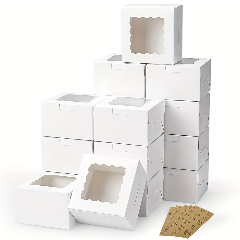 Wedding Favor Box - 10Pcs 크래프트 종이 케이크 사탕 상자