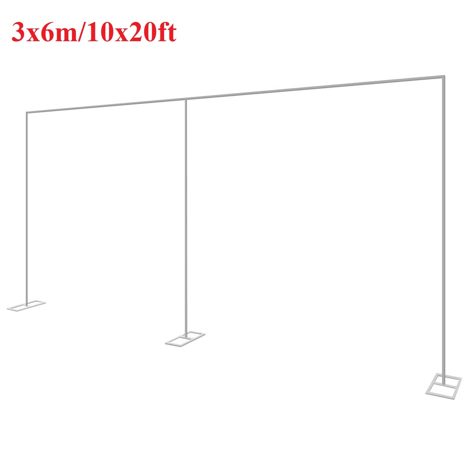 Wedding Backdrop Curtain - 3x6m/10x20ft 금속 웨딩 아치 스탠드 헤비