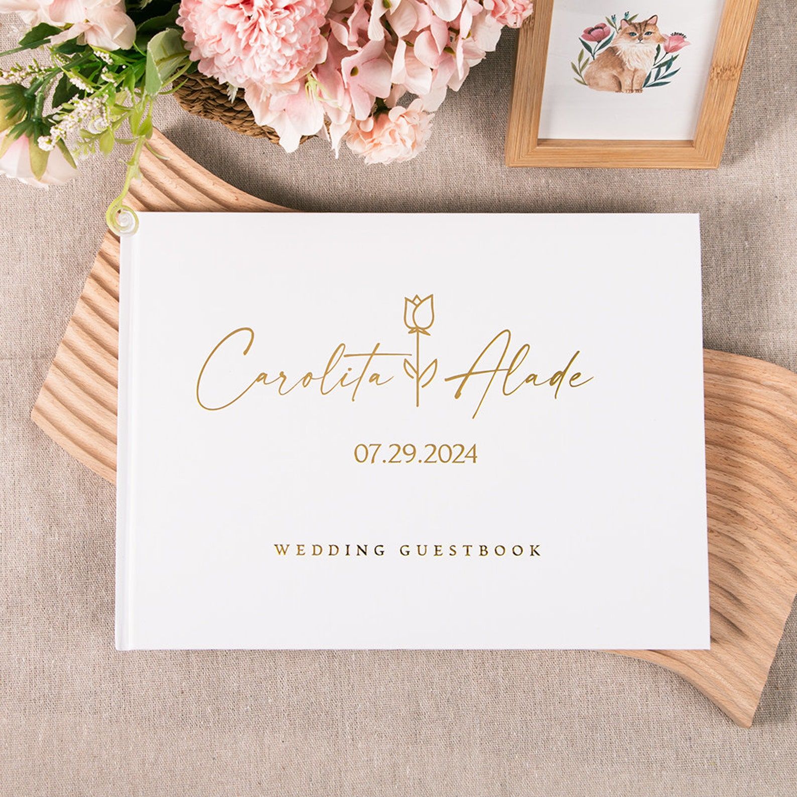 Wedding Supply List - 사용자 정의 결혼식 방명록 개인화 된