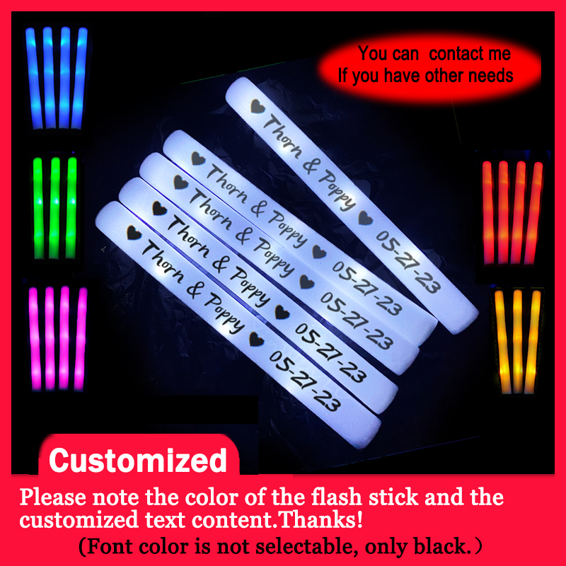 20/30/40Pcs RGB LED 글로우 폼 스틱 대 - Wedding Supply In Bulk 리뷰 및 가격