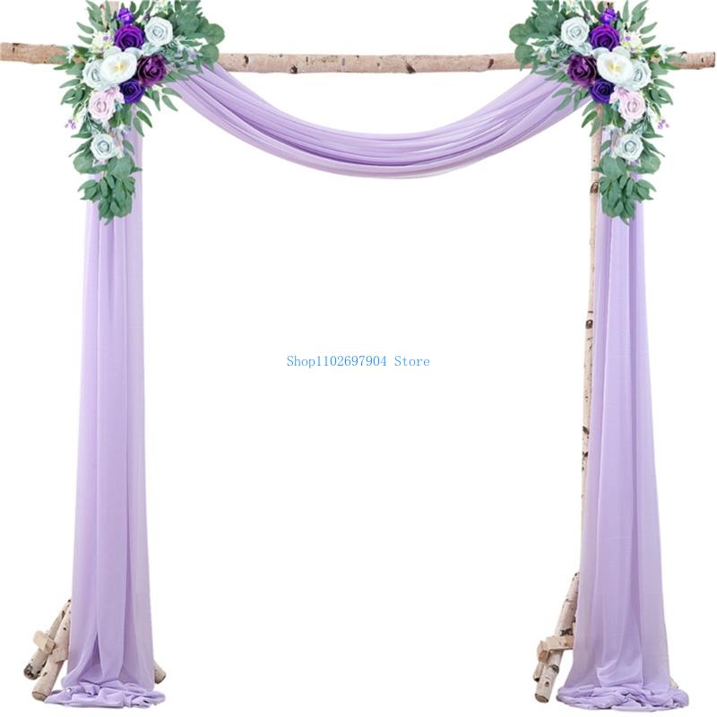 N7YF 로맨스 진주 쉬폰 아치 배경 결혼식 이벤트 장 - Wedding Backdrop Curtain 리뷰 및 가격