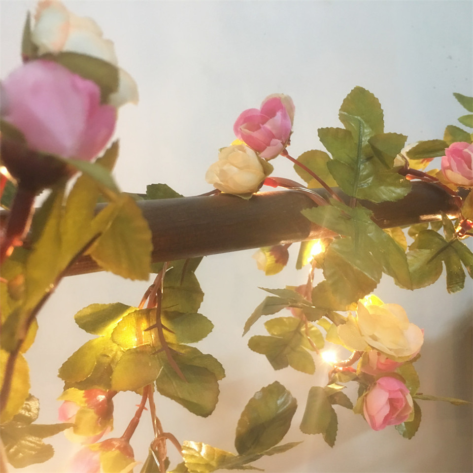 다찬 핸드메이드 2.2M 25 LED 핑크 장미 꽃 화 - Wedding Arch Flower 리뷰 및 가격