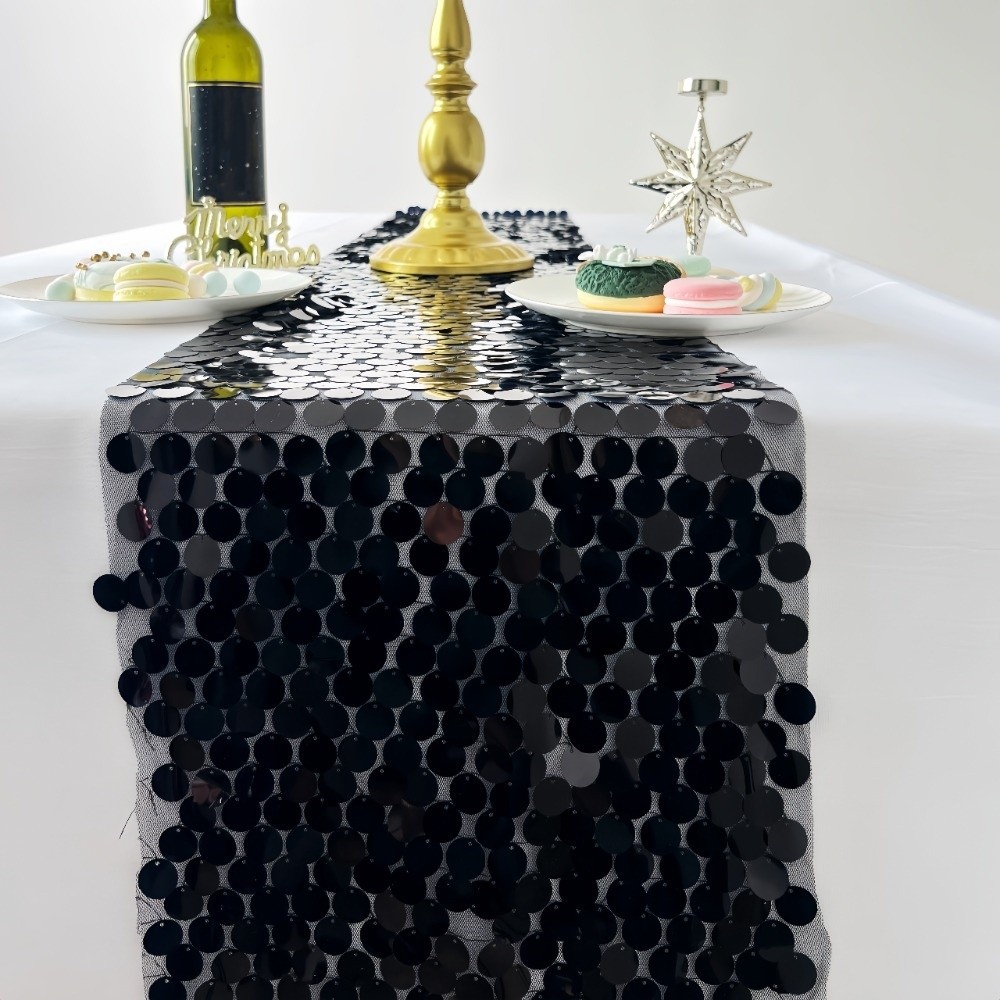 물고기 비늘 모양 스팽글 테이블 러너 고급스럽고 우아한 - Table Runner Sequin 리뷰 및 가격
