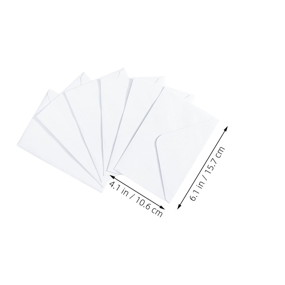 50pcs 흰색 B6 자체 밀봉 우편 봉투 인사말 카드 - Wedding Envelopes 리뷰 및 가격