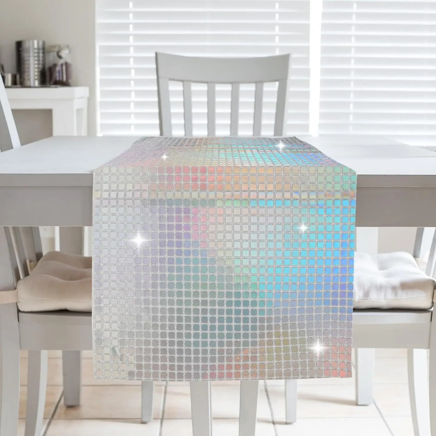 1PC 30x180cm 글리터 스팽글 디스코 테이블 러 - Table Runner Sequin 리뷰 및 가격