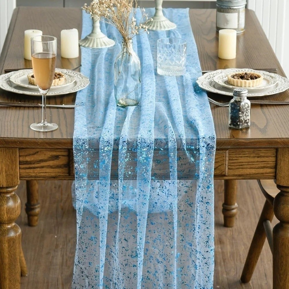 골든 스팽글 글리터 핫 스탬핑 테이블 플래그 유럽 스타 - Table Runner Sequin 리뷰 및 가격