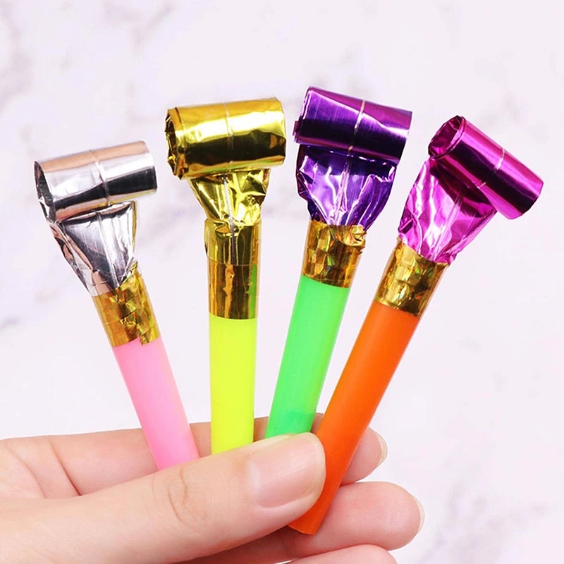 10PCS 폭발 긴 코 휘파람 파티 소음 발생기 치어  - Wedding Event Supply 리뷰 및 가격