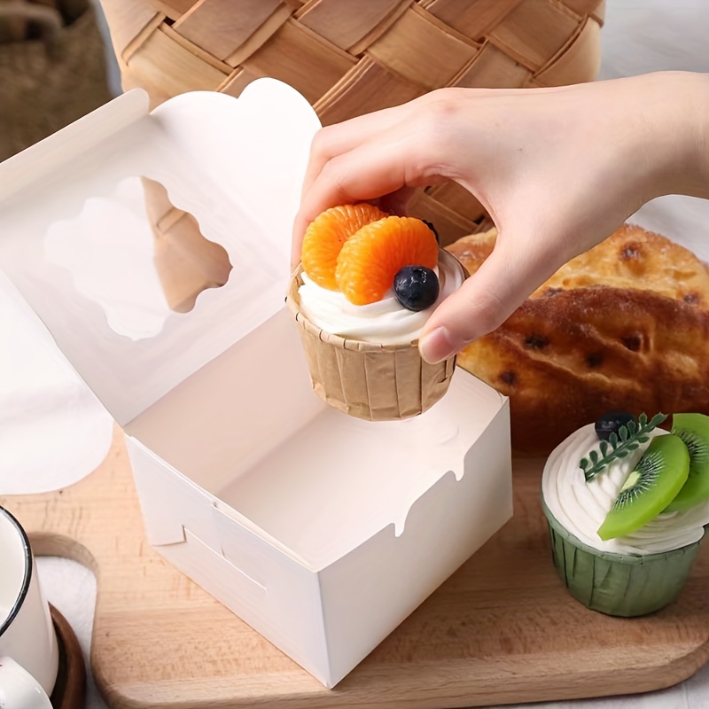 10Pcs 크래프트 종이 케이크 사탕 상자 오픈 윈도우 - Wedding Favor Box 리뷰 및 가격