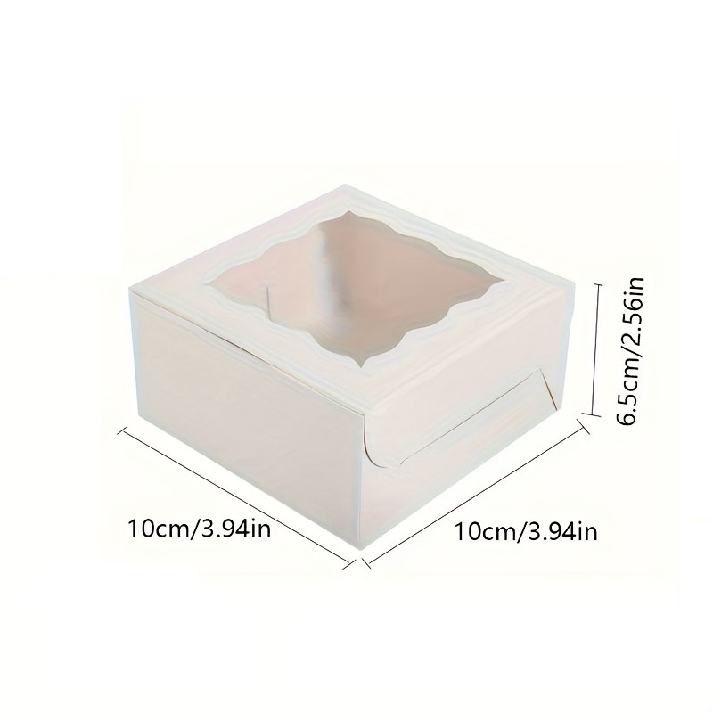 10Pcs 크래프트 종이 케이크 사탕 상자 오픈 윈도우 - Wedding Favor Box 리뷰 및 가격