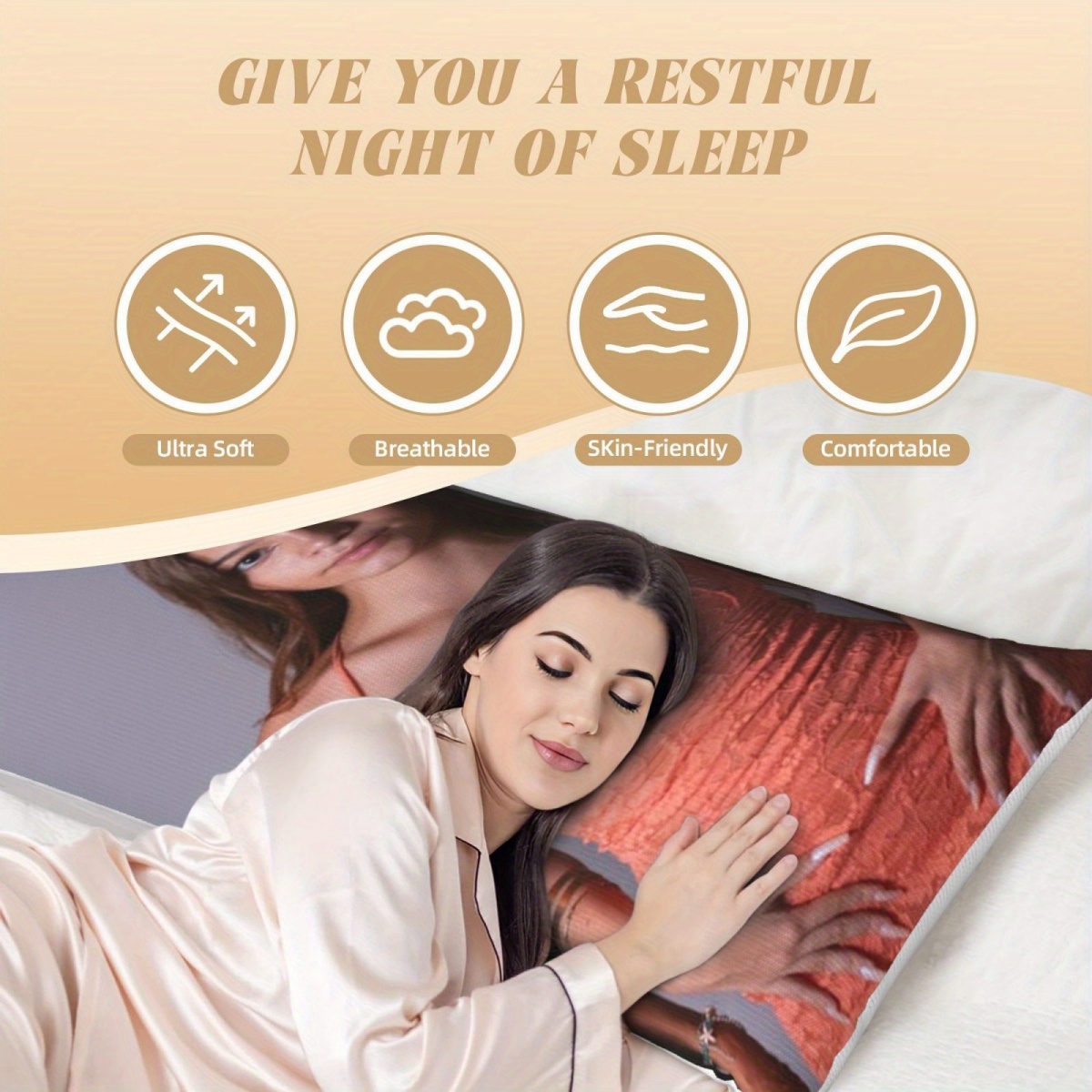 맞춤형 사진 바디 베개 커버 1개 – 프린트 디자인의  - Wedding Shop 리뷰 및 가격